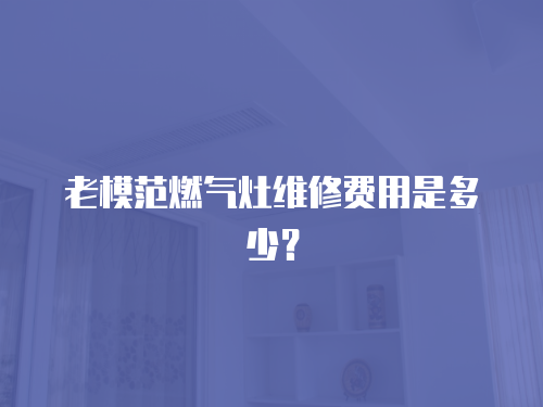 老模范燃?xì)庠罹S修費用是多少？