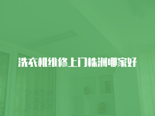 洗衣機(jī)維修上門株洲哪家好