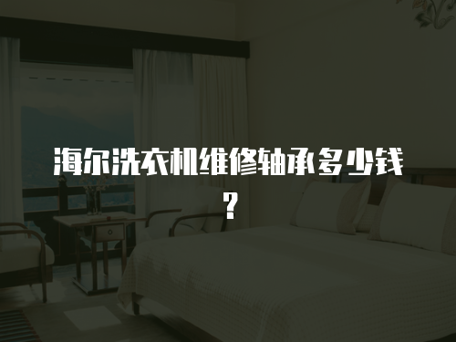 海爾洗衣機維修軸承多少錢？