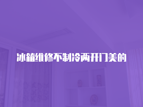 冰箱維修不制冷兩開門美的