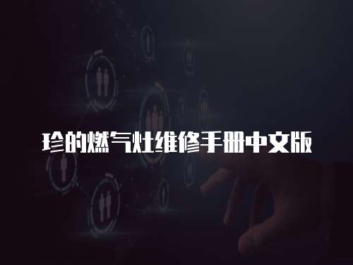 珍的燃氣灶維修手冊中文版