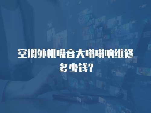 空調(diào)外機(jī)噪音大嗡嗡響維修多少錢？