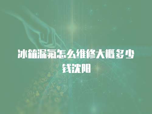 冰箱漏氟怎么維修大概多少錢沈陽