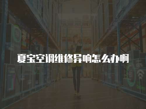 夏寶空調維修異響怎么辦啊