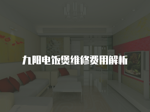 九陽電飯煲維修費用解析