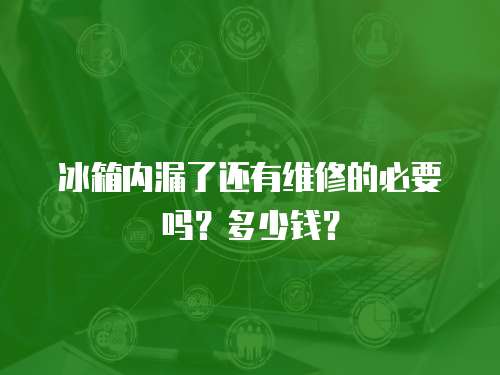 冰箱內漏了還有維修的必要嗎？多少錢？