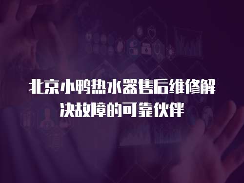 北京小鴨熱水器售后維修解決故障的可靠伙伴