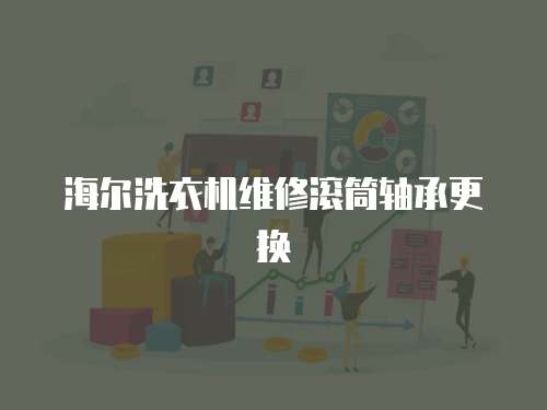 海爾洗衣機維修滾筒軸承更換