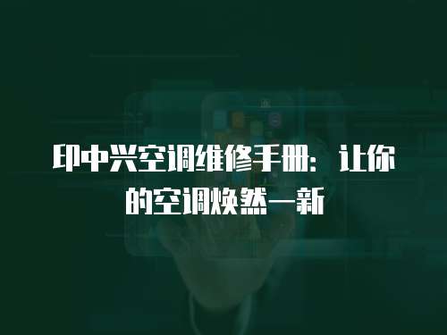 印中興空調(diào)維修手冊：讓你的空調(diào)煥然一新
