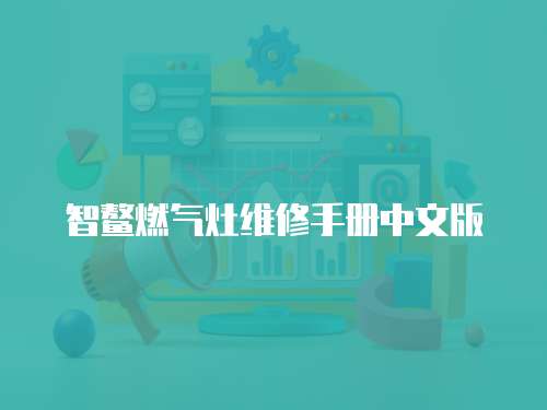 智鰲燃氣灶維修手冊中文版