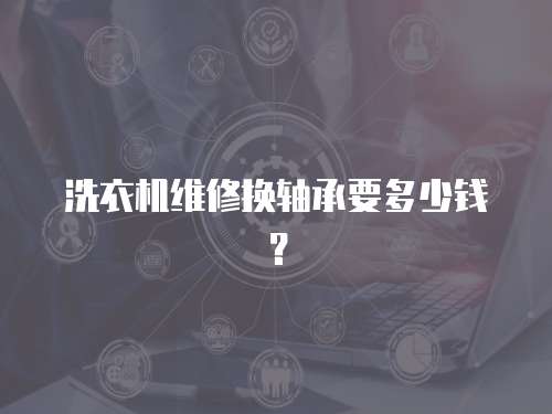 洗衣機維修換軸承要多少錢？