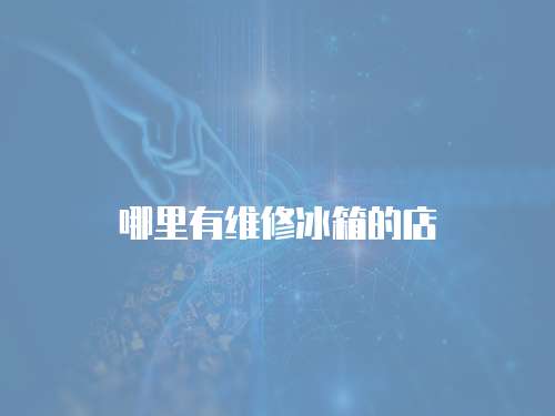 哪里有維修冰箱的店