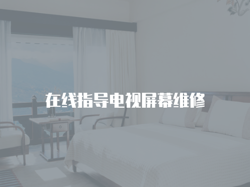 在線指導電視屏幕維修