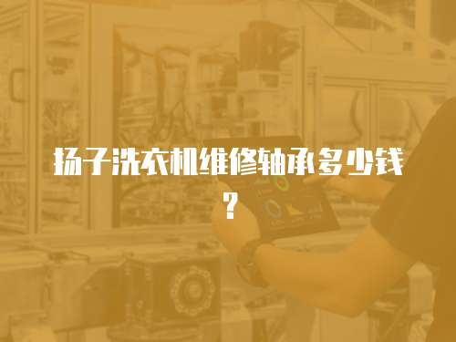揚子洗衣機維修軸承多少錢？