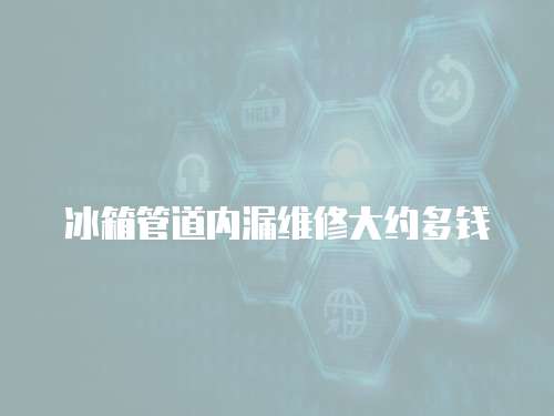 冰箱管道內(nèi)漏維修大約多錢
