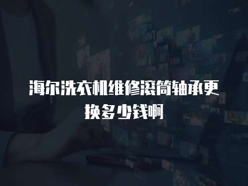 海爾洗衣機維修滾筒軸承更換多少錢啊