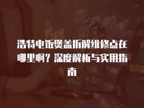 浩特電飯煲蓋拆解維修點在哪里啊？深度解析與實用指南