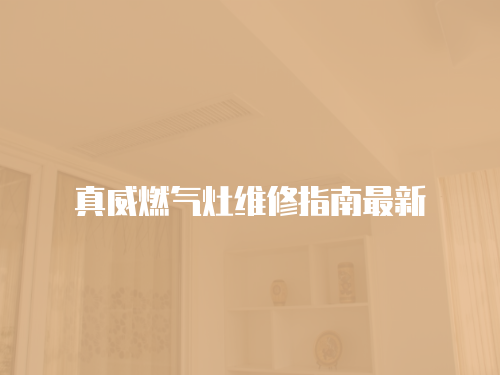 真威燃氣灶維修指南最新